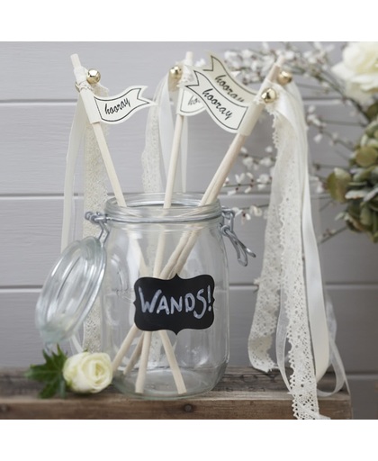 Vintage wedding wands (10st) Ivoor Ginger Ray