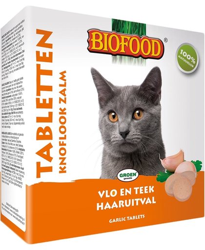 Biofood Vlo & Teek - Kat - Snack - Glutenvrij - Knoflook & Zalm - 2 x 60 gr