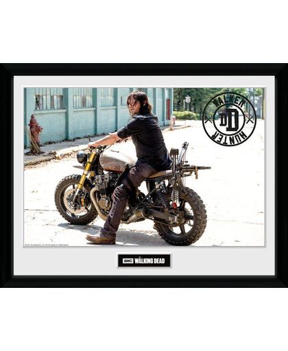 The Walking Dead Daryl Dixon - Bike Ingelijste poster meerkleurig