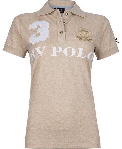 HV Polo Favouritas Eques KM - Polo Shirt - Sand Melange - XS