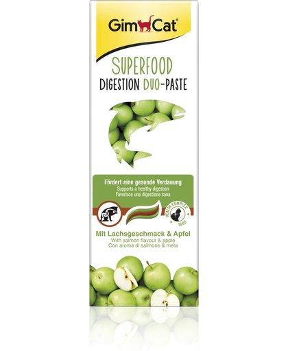 GimCat Superfood Digestion DuoPaste Zalm & Appel - Kat - Snack - 1 x 50 gr