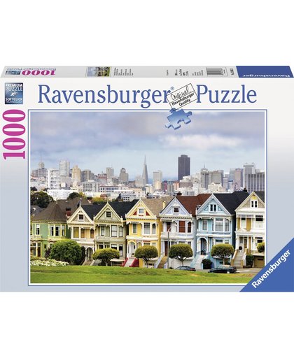 Ravensburger puzzel Painted ladies, San Francisco - Legpuzzel - 1000 stukjes