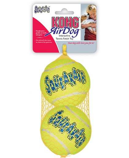 Kong Net A 2 Tennisbal+piep Maat L - Piepend speelgoed - 170mm x 90mm x 90mm - Geel