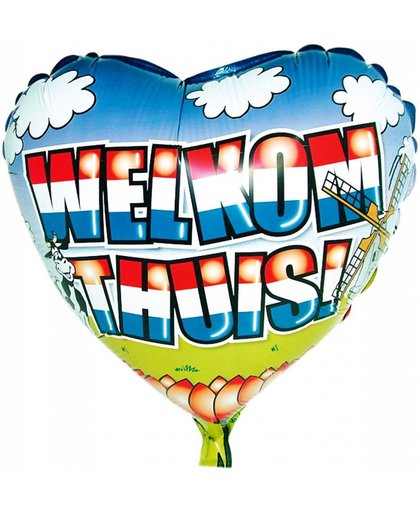 Helium Ballon Welkom Thuis 74cm leeg