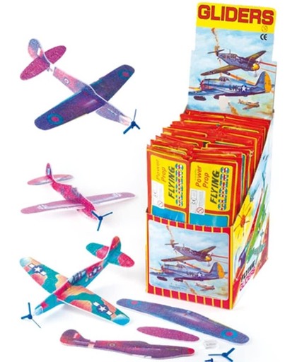 Zweefvliegtuigen  (6 stuks per verpakking)