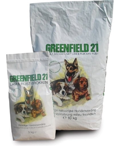 Greenfield 21 Adult Brokken met lam & rijk aan rijst 3 kg