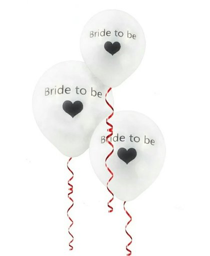 8 Bride to be ballonnen wit