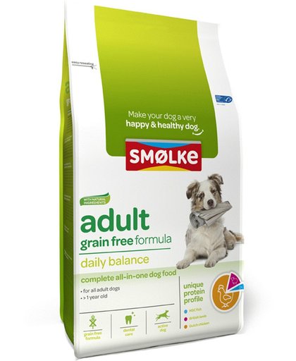 Smølke Adult Graanvrij - Hondenvoer - 12 kg