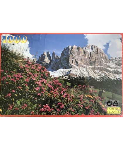 Ouderwetse Puzzel 1000 Stukjes - Rozengarten Sudtirol, Italie
