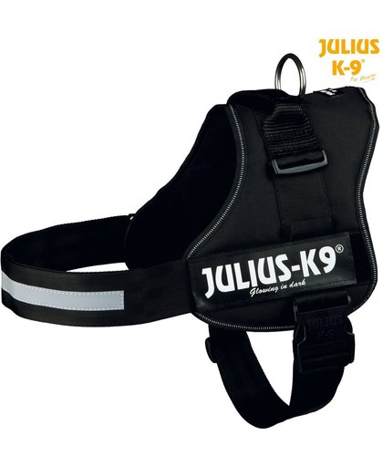 Julius k9 power-harnas voor hond / tuig voor  voor labels zwart maat 3/82-118 cm