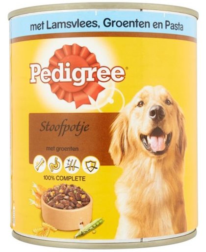 Pedigree Blik Hondenvoer - Lam/Groenten/Pasta Homestyle - 12x 800 gram