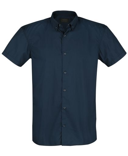 Produkt Sharif Poplin Shirt Overhemd navy