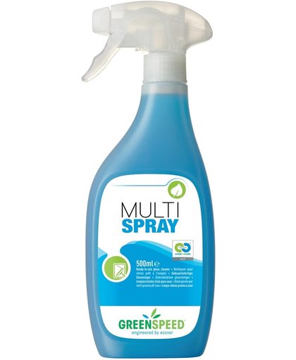 9x Greenspeed Multi Spray, citrusgeur, flacon van 500 ml