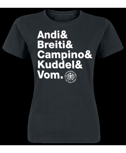 Toten Hosen, Die Andi, Breiti, Campino, Kuddel & Vom Girls shirt zwart