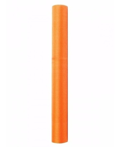 Oranje glans organza stof 36 cm