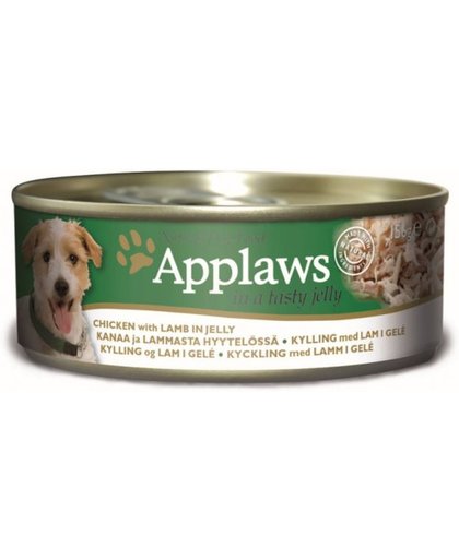 Applaws dog blik jelly chicken / lamb hondenvoer 156 gr