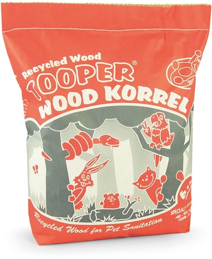 Wooper Tooper Houtkorrel - Kattenbakvulling - Milieuvriendelijk - 3 x 6,5 ltr