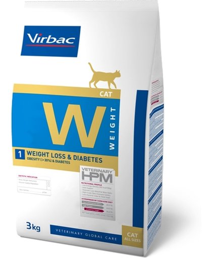 VIRBAC HPM feline weight loss/ diabetic W1 7 kg