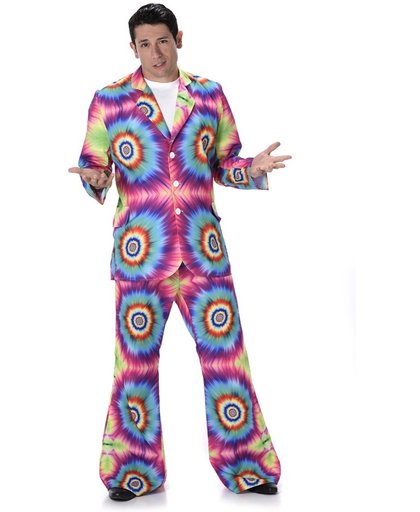 Psychedelisch hippie kostuum voor mannen - Verkleedkleding - Large