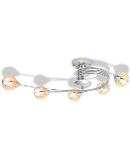 vidaXL Plafondlamp met 5 LED-gloeilampen G9 200 W