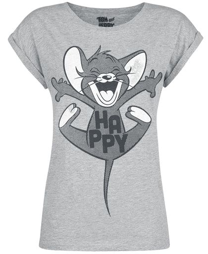 Tom & Jerry Happy Girls shirt grijs gemêleerd