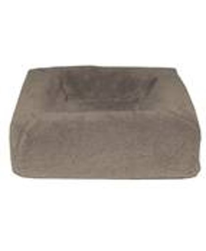 Bia fleece hoes hondenmand taupe 1 45x45x12 cm