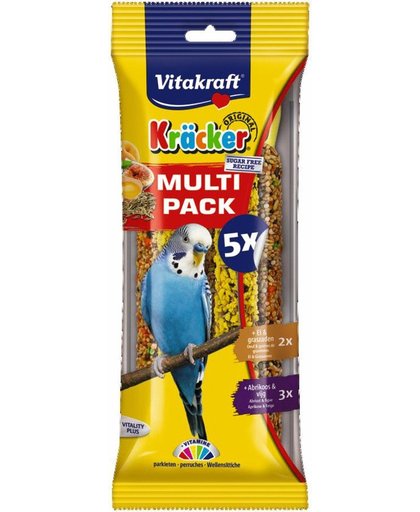 Vitakraft - Parkieten cracker- voordeelpak - ei/fruit - 9 pakjes x 5 crackers