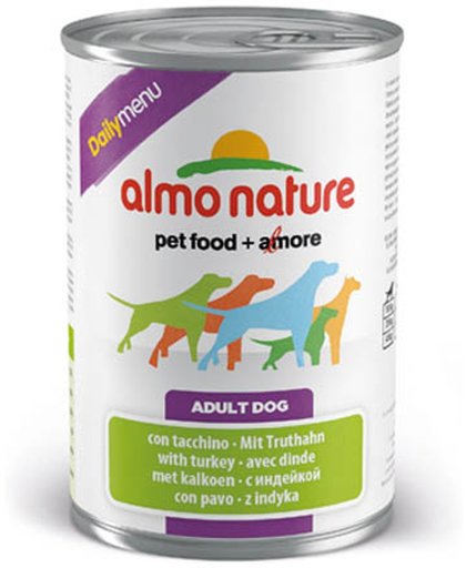 Almo Nature Dog Blik Kalkoen - 24 x 400 GR