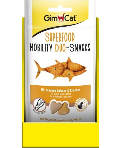 GimCat Superfood Mobility DuoSnacks Pompoen & Tonijn - Kat - Snack - 40 g