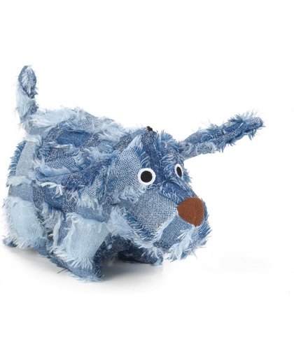 Checky - Hondenspeelgoed - Textiel - Blauw - 22 cm
