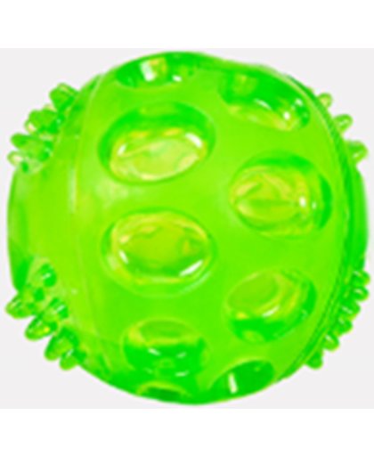 Groene / oranje kleine bal met piep geluid - Groen