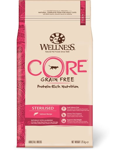 Wellness Core Grain Free Cat Sterilised Zalm 1.75 kg