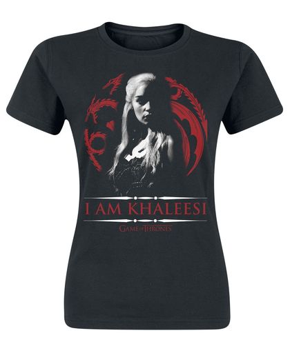 Game of Thrones Daenerys Targaryen - I Am Khaleesi Girls shirt zwart