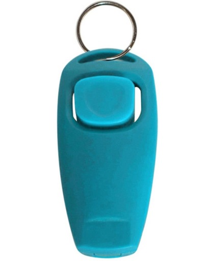 Turquoise hondenfluitje en clicker in een - NBH®