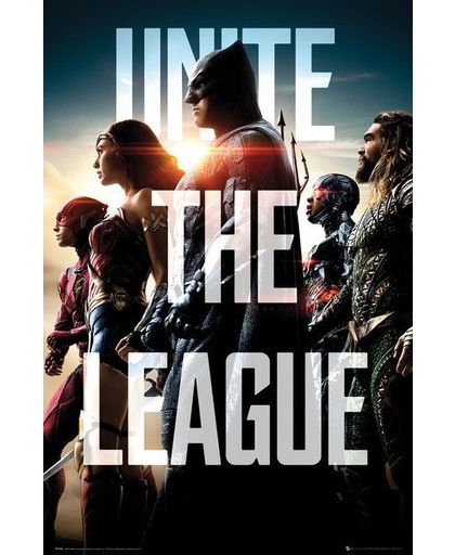 Justice League Unite The League Poster meerkleurig