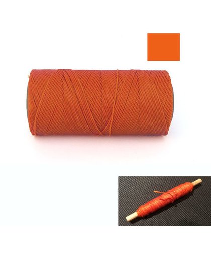 Macrame Koord - Waxed Polyester Cord - ORANJE / ORANGE - Klos 914 cm - 1mm dik