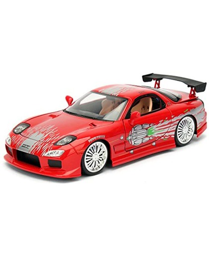 Mazda RX-7 - Dom's Fast And the Furious - 1995 Rood 1-24 Jadatoys