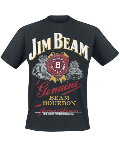 Jim Beam Genuine Beam Bourbon T-shirt zwart