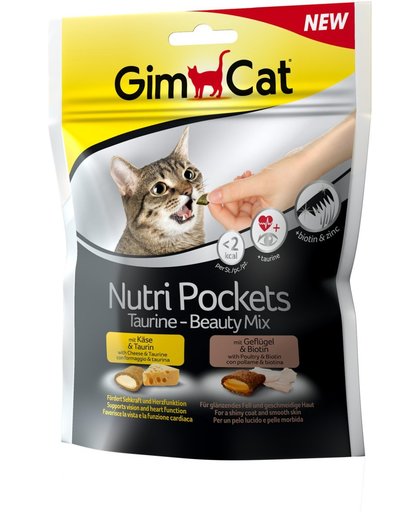 GimCat Nutri Pockets Taurine - Beauty Mix - 150 gram