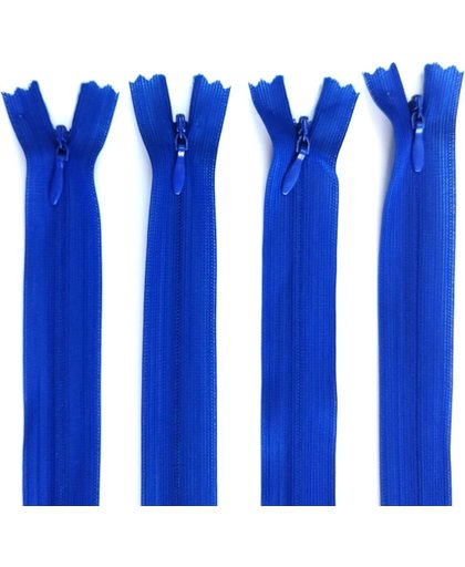 Blinde ritsen 60cm verstelbaar, 4 stuks, kleur kobalt blauw