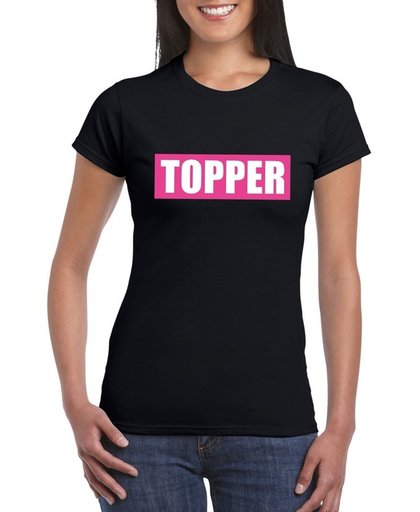 Toppers Pretty in Pink shirt Topper zwart voor dames - Toppers dresscode 2018 XL