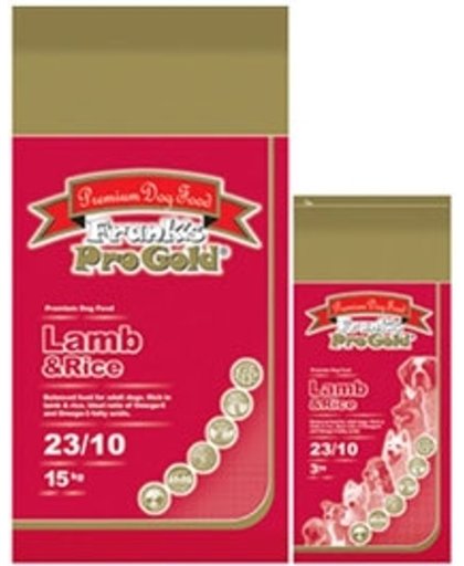 Franks Pro Gold Lamb & Rice 15kg.