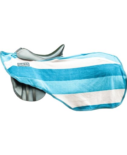 Zweetdeken -Colour stripes- met klittenbandsluiting petrol/ grijs/ azu
