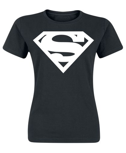 Superman Logo Girls shirt zwart