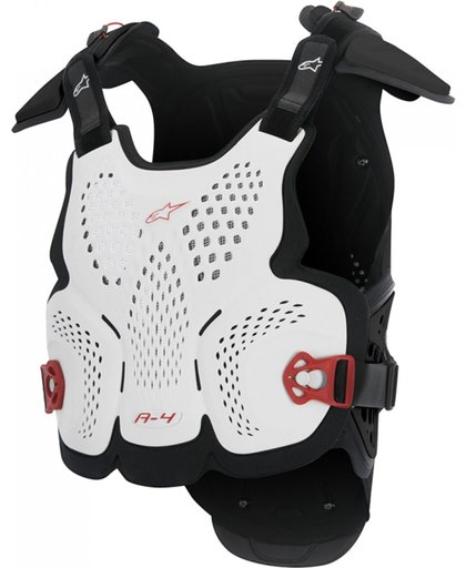 Alpinestars Chest Protector A-4 White/Red/Black-XS/S