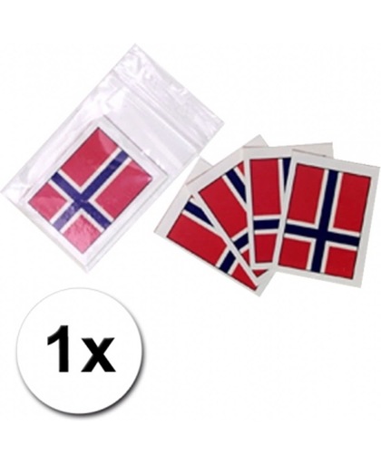 Landen vlag tattoo Noorwegen