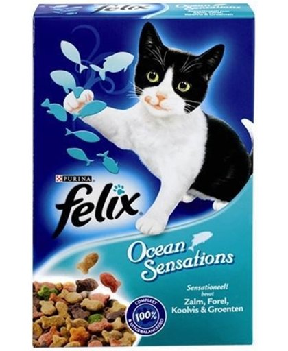 FELIX Ocean Sensations - Zalm, Forel, Koolvis en Groenten - Kattenvoer - 7 x 1 kg