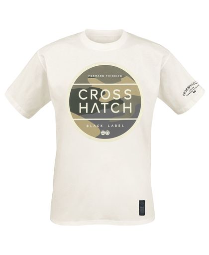 Crosshatch Watkins T-shirt gebroken wit