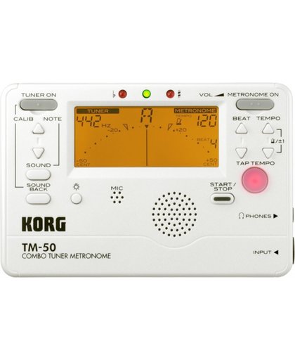 Korg TM-50 Combination Tuner & Metronome, Black