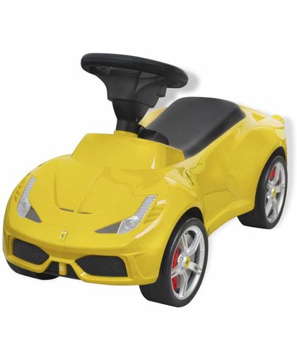 Loopauto Ferrari 458 geel
